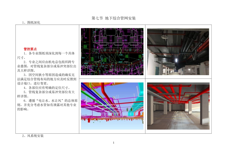 华侨城地下综合管网施工样板_第1页